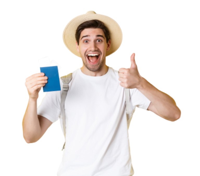 About us b2bc9721 tourism vacation satisfied male tourist showing passport with tickets thumb up recommending travel company standing yellow background removebg preview 1 1