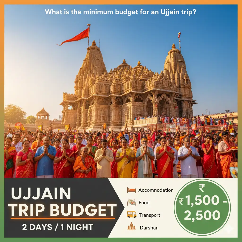 What is the minimum budget for an Ujjain trip