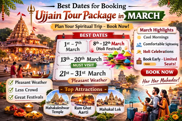 best dates for booking ujjain tour package in march.