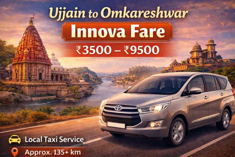 Ujjain to Omkareshwar Innova fare